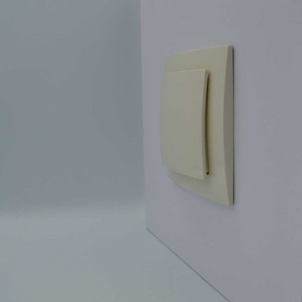 Выключатель Nilson Touran кремовый 1кл ( 24121001 ) - фото №1