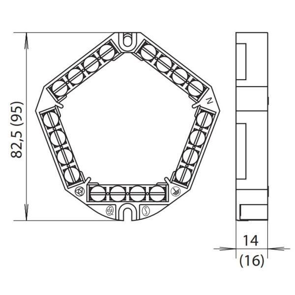 Клеммная колодка SEZ 6304-10 (6304-10) - фото №1