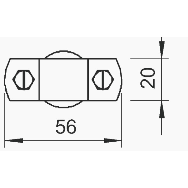 Держатель молниеприемника OBO Bettermann (5412609) 16мм Galvanised G (5-10 мкм) - фото №1