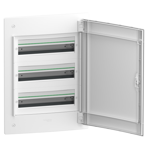 Встраиваемый щит Schneider Electric PrismaSeT XS LVSXN318 3 ряда 54М белые двери - фото №1