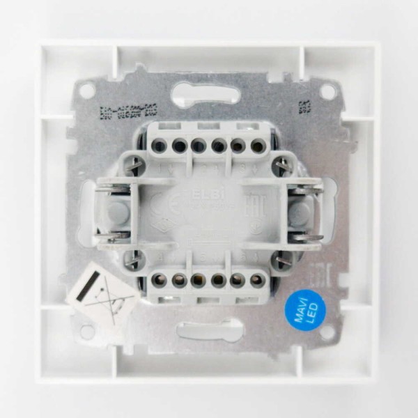 Выключатель ELBI VEGA белый мат 1-кл промежуточный ( 510-016200-214 ) - фото №3