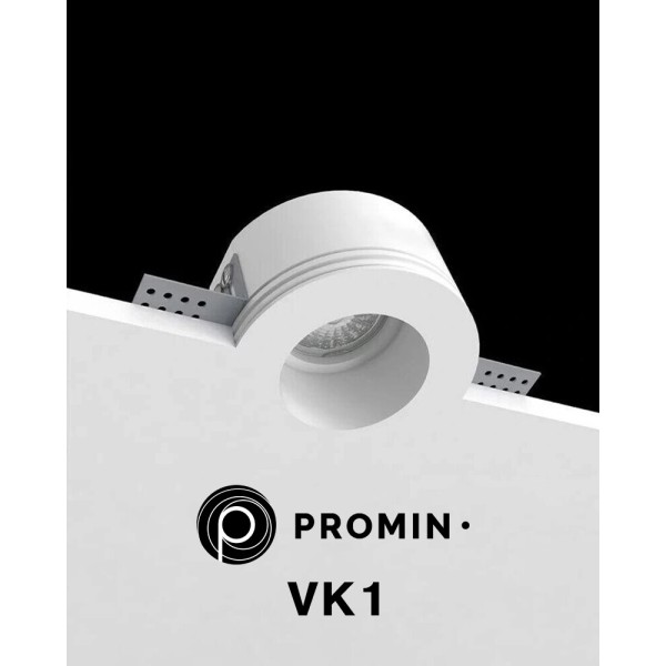 Точечный светильник Promin Blitz L VK1 GU10/GU5.3 1x10W IP20 Wh - фото №1
