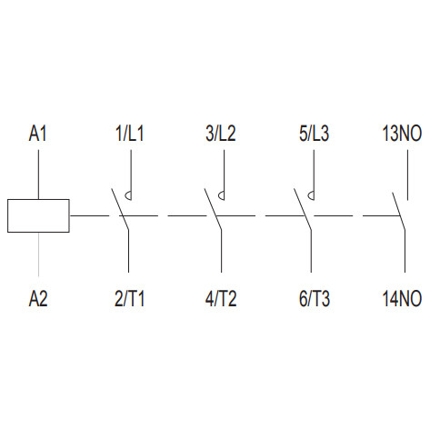 Мініконтактор NOARK Ex9CS09 10 3Р 9A 380В AC 1NO (101018) - фото №2
