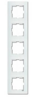 П'ятимісна рамка вертикальна VIKO Karre біла