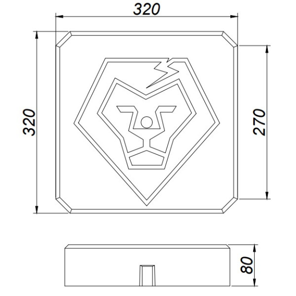 Бетонна основа Leo Lightman 17кг Bet (407170) - фото №3