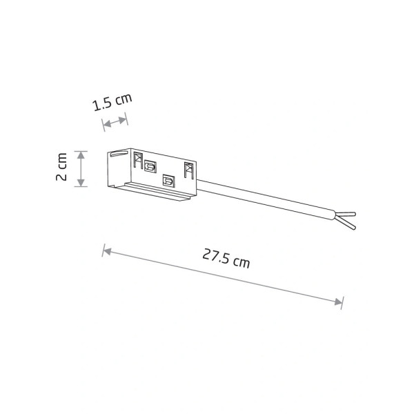 Ввід живлення Nowodvorski 11621 LVM Outside Power Supply Conductive Module IP20 білий - фото №1