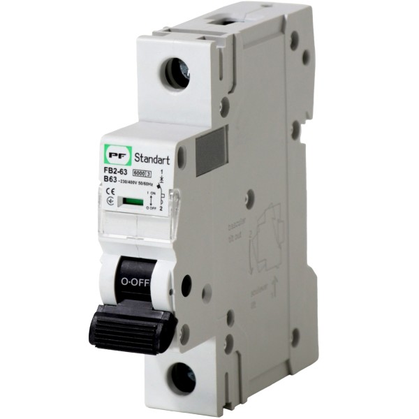 Автоматичний вимикач Promfactor STANDART FB2-63 1P B 63A 6кА (FB2B1063)