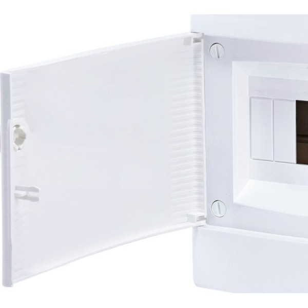 Наружный модульный щит ETI 001101005 ECT 8PO 8 М с белой дверцей - фото №2