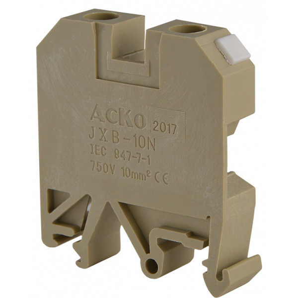 Клеммник Аско-Укрем JXB 10/35 желтый (A0130010017) - фото №2