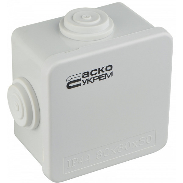 Распределительная коробка Аско-Укрем (TY-RA) 80x80x50мм (A0150170014) - фото №1