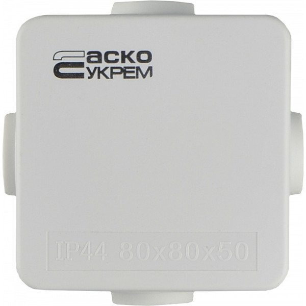 Распределительная коробка Аско-Укрем (TY-RA) 80x80x50мм (A0150170014) - фото №2
