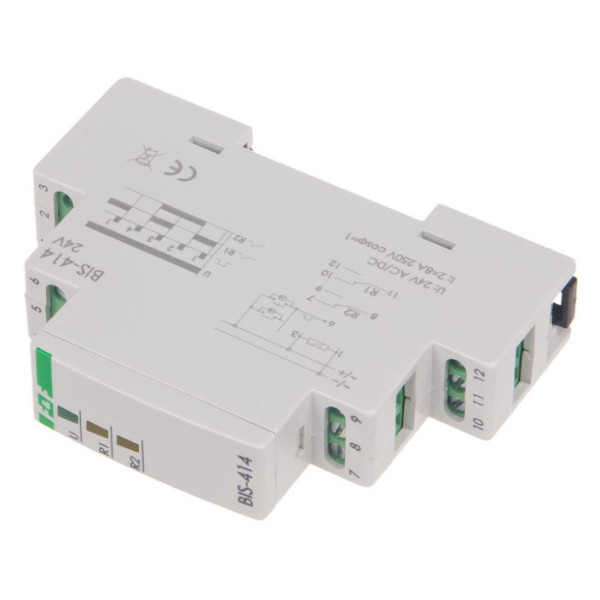 Бістабільне реле F&F BIS-414-24V 9-30В AC/DC 16А - фото №2
