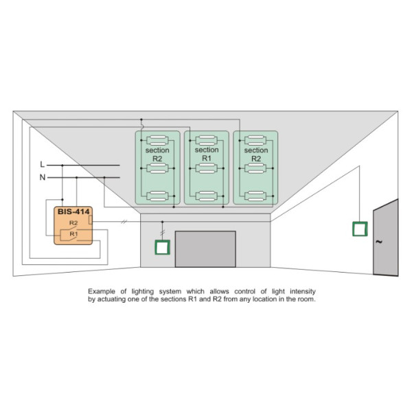 Бістабільне реле F&F BIS-414-24V 9-30В AC/DC 16А - фото №3