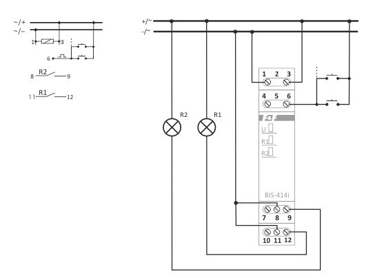 Бістабільне реле F&F BIS-414-24V 9-30В AC/DC 16А - фото №4