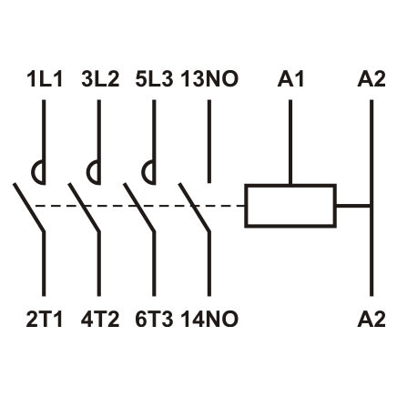Магнитный пускатель Promfactor FC-1/16А 1NO AC400В (FC10016400) - фото №3