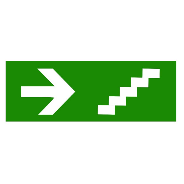 Наклейка TNSy «Вказівник сходи праворуч» 320х115мм (TNSy5000098)