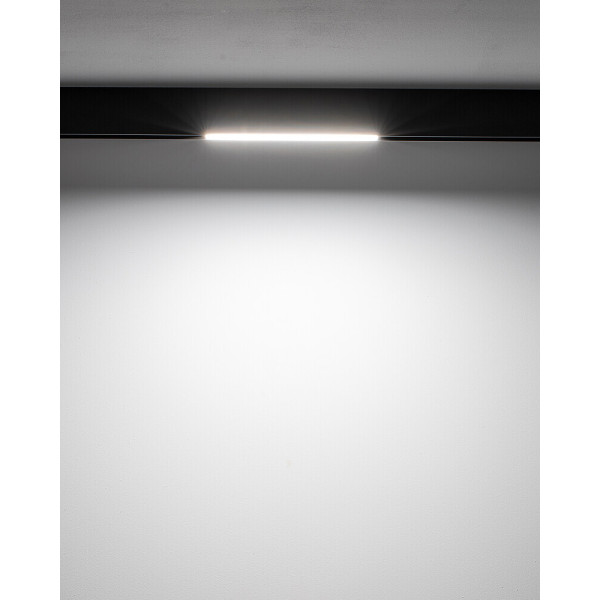 Магнітний трековий світильник Nowodvorski 10651 LVM Line LED 1x9W 4000K 440Lm IP20 чорний - фото №1