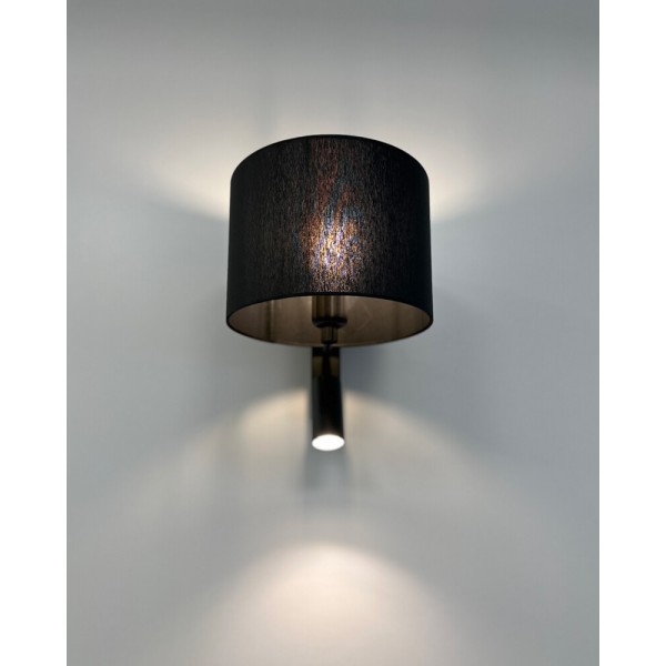 Бра, настінний світильник Nowodvorski 11521 Lusso E27+GU10 (R35) 10W+10W IP20 чорний - фото №2