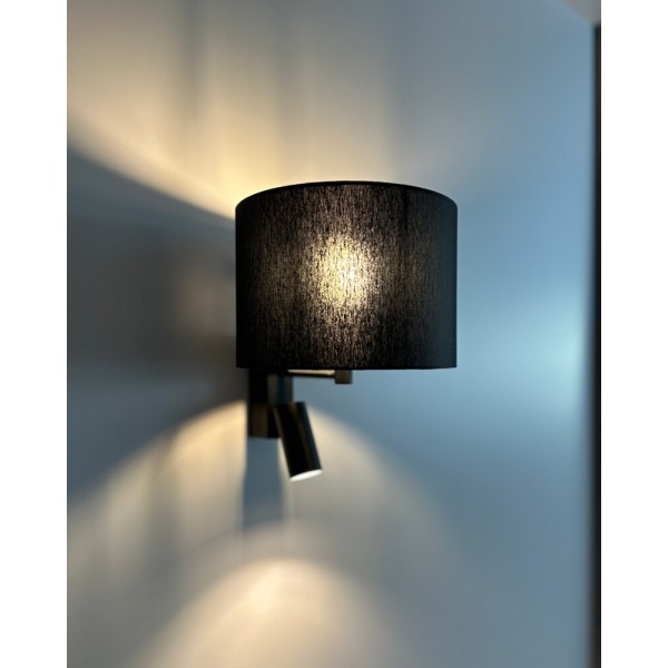 Бра, настінний світильник Nowodvorski 11521 Lusso E27+GU10 (R35) 10W+10W IP20 чорний - фото №3