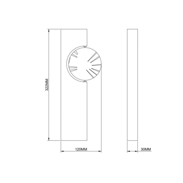 Бра, настенный светильник Zuma Line 5905316693494 Flux LED 1x3W 3000K 161Lm IP20 золотой - фото №1