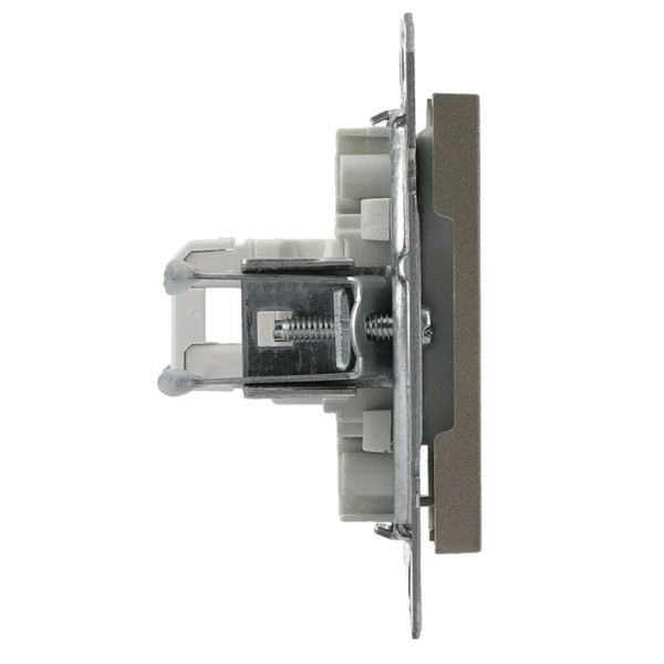 Розетка компьютерная без рамки 5.e UTP бронза Asfora, EPH4300169 - фото №2