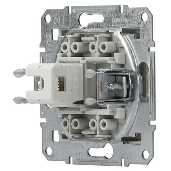 Розетка компьютерная без рамки 5.e UTP бронза Asfora, EPH4300169 - фото №3