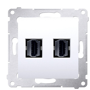 Двойная HDMI розетка Kontakt Simon Simon 54 Premium DGHDMI2.01/11 (белый)