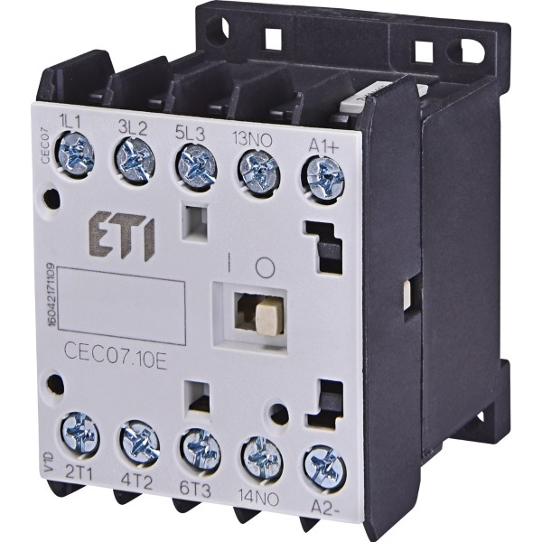 Миниатюрный контактор ETI 004641100 CEC 07.10 24V DC (7A; 3kW; AC3)