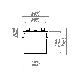 LED-профіль KLUS GIZA, 1 метр - фото №5