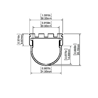 LED-профіль KLUS GIZA, 1 метр - фото №6