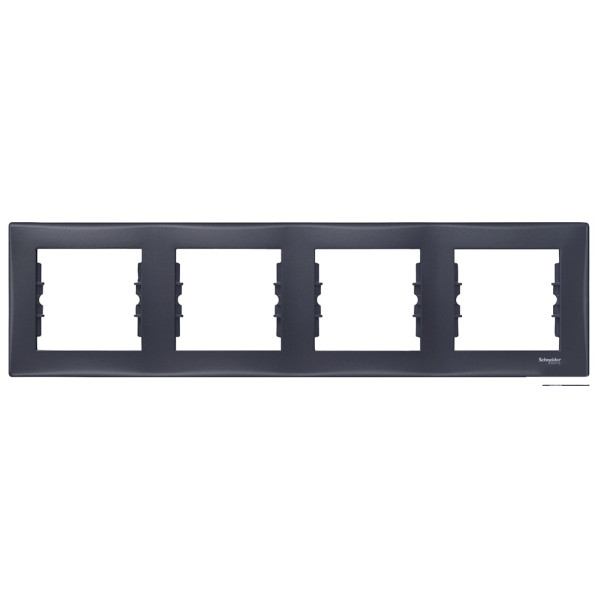 Рамка 4-местная графит Sedna