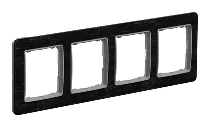 Рамка четырехместная Schneider Electric Sedna Elements камень SDD391804 - фото №1