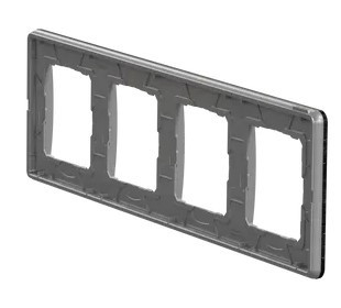 Рамка четырехместная Schneider Electric Sedna Elements камень SDD391804 - фото №2