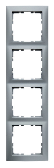 Рамка 4-местная алюминий Berker S.1