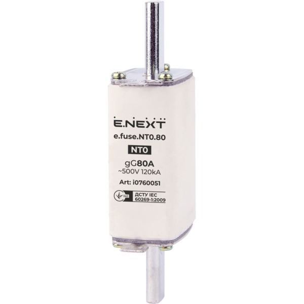 Плавкий предохранитель E.Next e.fuse.NT0.80 габарит 0 80А (i0760051)