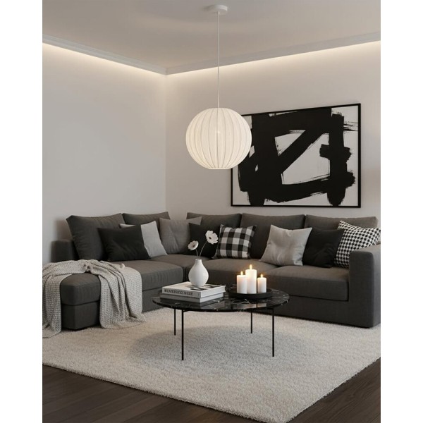 Підвісний світильник, люстра Goldlux 330581 Sensai E27 1x10W IP20 білий - фото №1