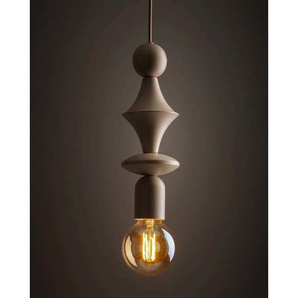 Підвісний світильник, люстра TK Lighting 10870 Tower E27 1x15W IP20 пісочний - фото №1