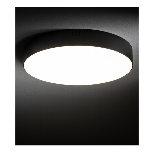 Світильник стельовий Nowodvorski 10418 Lid Round Led 1x50W 4000K 4500Lm IP20 Чорний - фото №3
