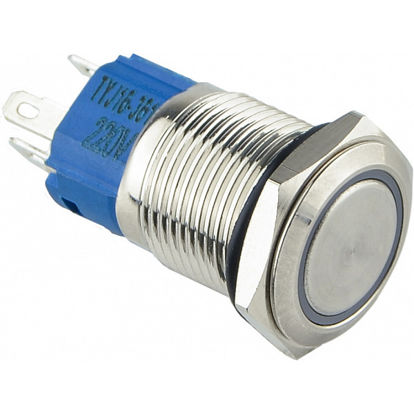 Кнопка Аско-Укрем TYJ 16-361 1NO+1NC 220В з підсвічуванням та фіксацією червона (A0140010098) - фото №1