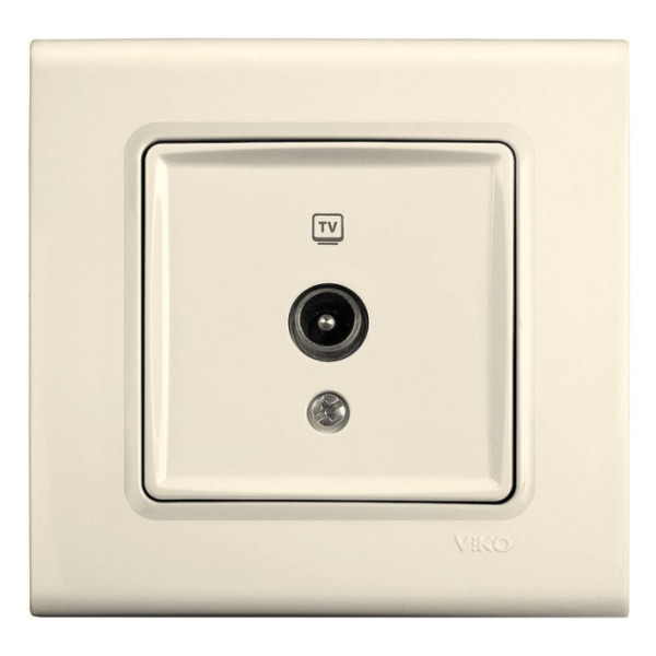 Розетка TV кремовая VIKO Linnera