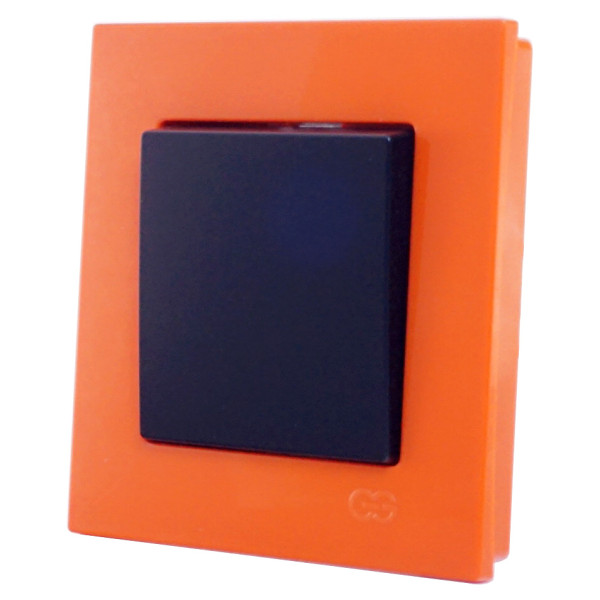 Рамка 1-місна Gunsan Eqona помаранчева - фото №1