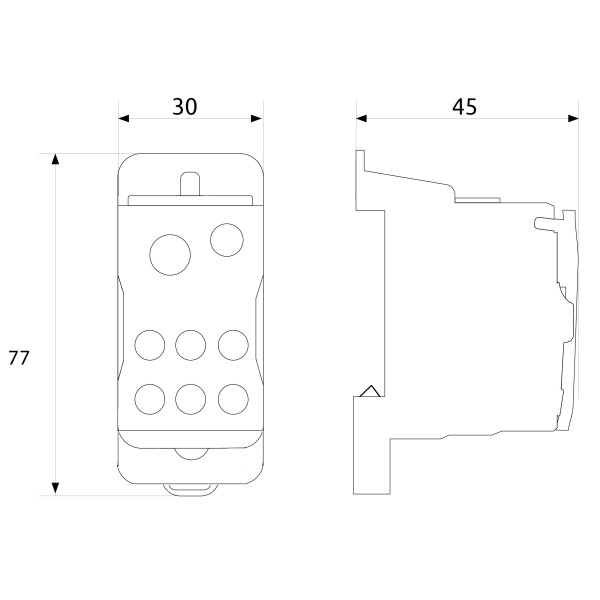 Распределительный клеммный блок Promfactor DTB160 690В 160A/8 контактов - фото №1