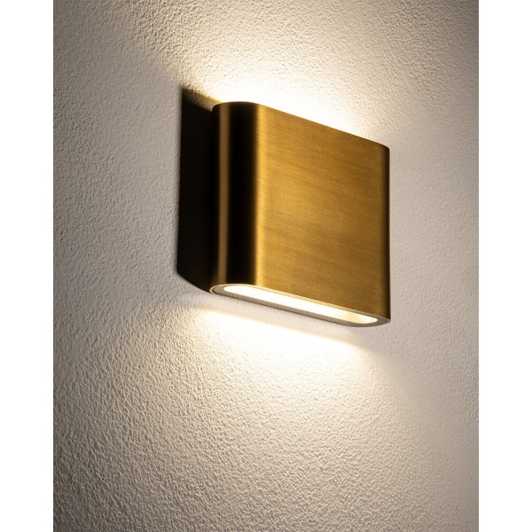 Вуличний світильник Nowodvorski 11365 Semi S LED 2x3W 3000K 300Lm IP54 латунний - фото №2