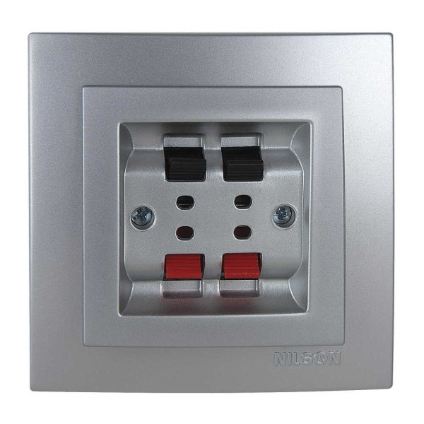 Розетка Nilson Touran срібло аудіо стерео ( 24131050 )