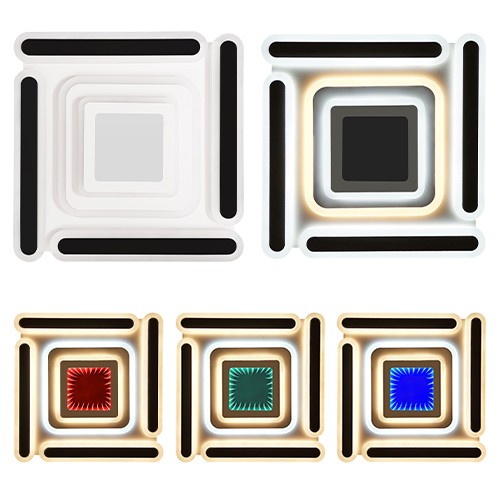 Світильник LED smart MATRIX+пульт 120W 3000-6000K IP20 чорний квадрат ( 220505 ) - фото №5