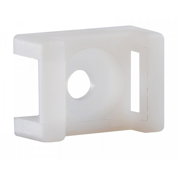 Майданчик до хомутів Аско-Укрем CTH-2C Ø5,8 100шт білий (A0150090055) - фото №2