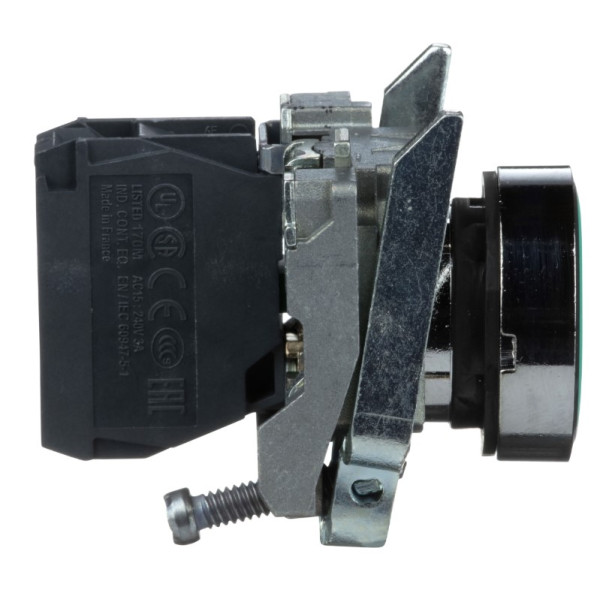 Металева кнопка Schneider Electric XB4BA31 Harmony XB4 зелена - фото №3