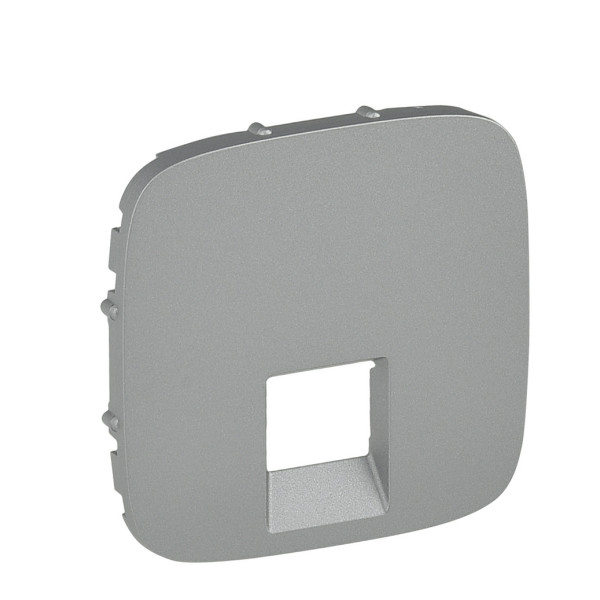 Панель розетки RJ11/RJ45 Legrand Valena Allure алюминий