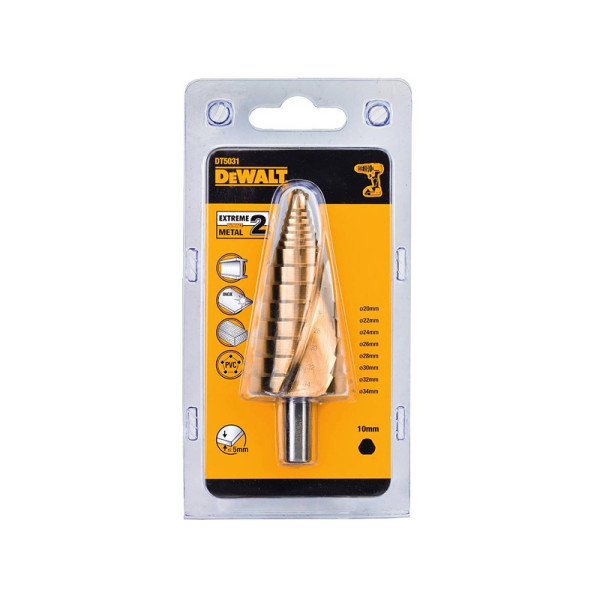 Ступінчасте свердло DeWALT DT5031 Ø 20-34мм по металу - фото №2