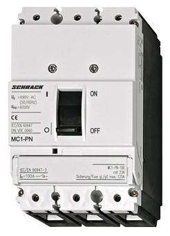 Силовий автомат Schrack MC116034 160А 3P розмір 1 без розчіплювача